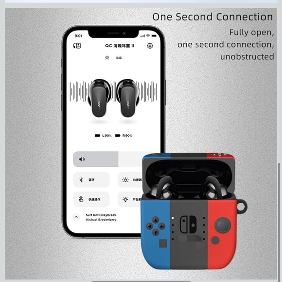 NWT Nintendo Switch Case Bose QuietComfort Earbuds II/Bose QuietComfort Ultra - Picture 9 of 9
